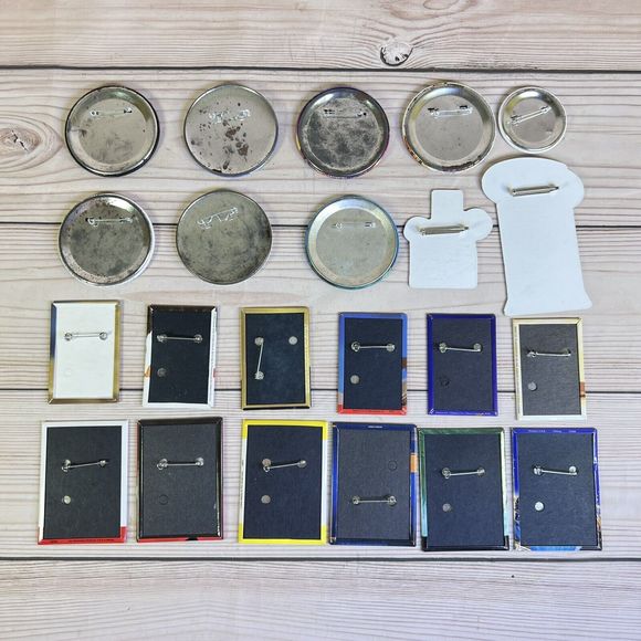 VTG Movie Release Promo Button Pin Lot 22 Mixed 90s Disney Mickey Monsters DVD - Picture 2 of 12